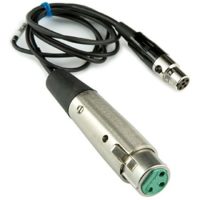 Lectrosonics MC40 37" adapter cable, mic level, XLRF to TA5F