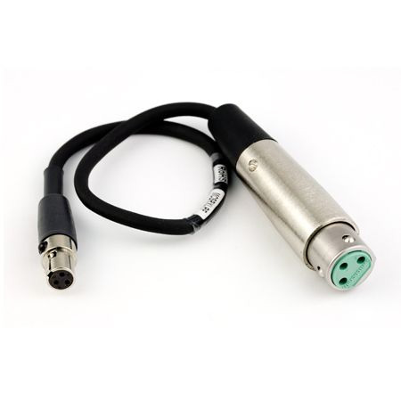 Lectrosonics MCSRXLRF 12" audio cable, TA3F to XLR3-F