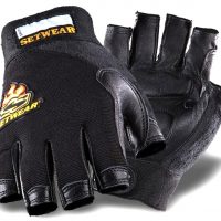 SetWear Leather Fingerless Gloves