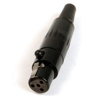 Remote Audio Mini XLR, 4 Pin, Female (TA4F-B)