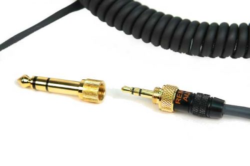 Remote Audio Replacement Coiled Cable for MDR7506 Headphone