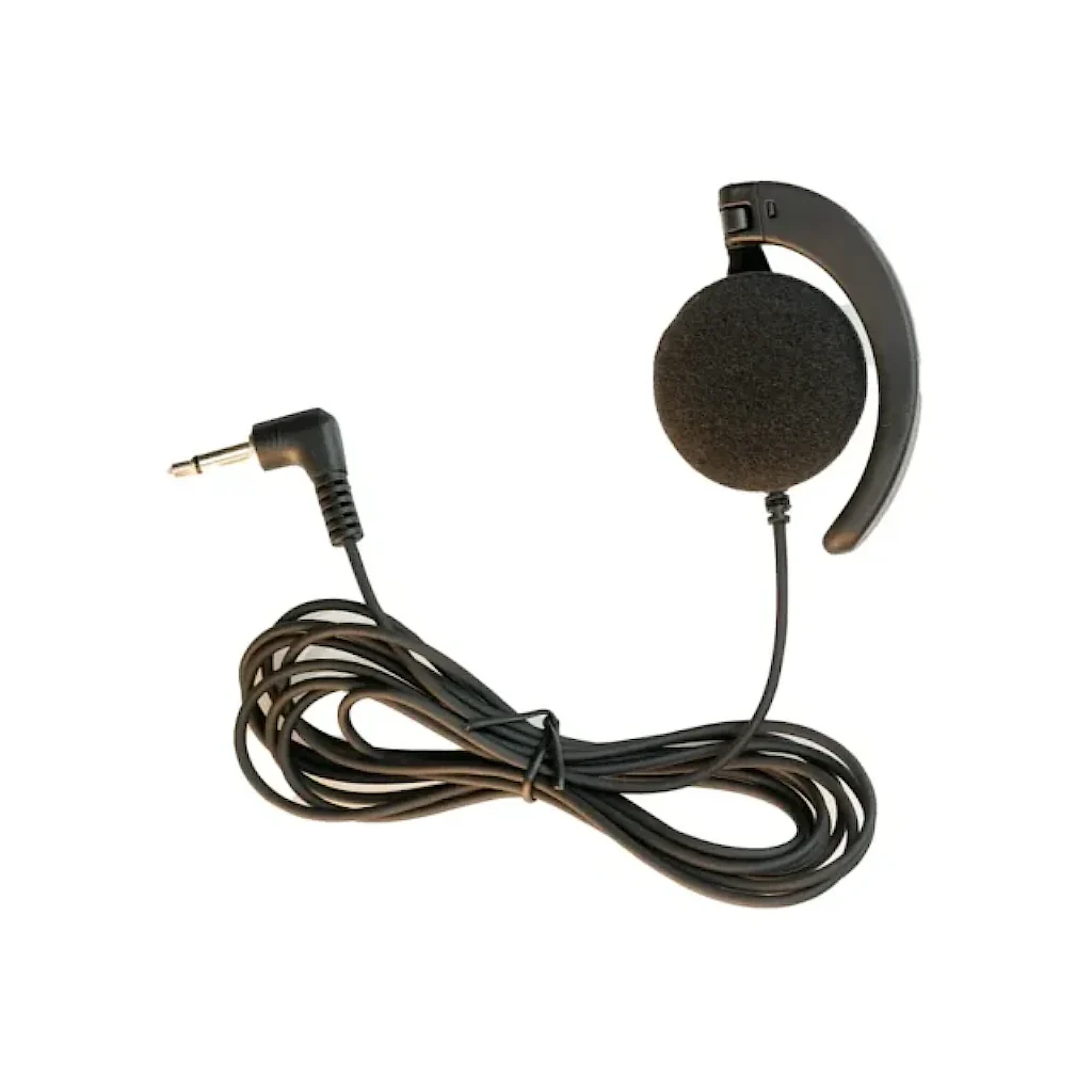 Remote Audio Ear Bud Earphone with Swivel Hook (6 ft Cable)