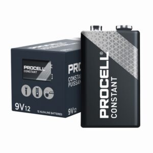 Duracell Procell 9 Volt Batteries. Box of 12