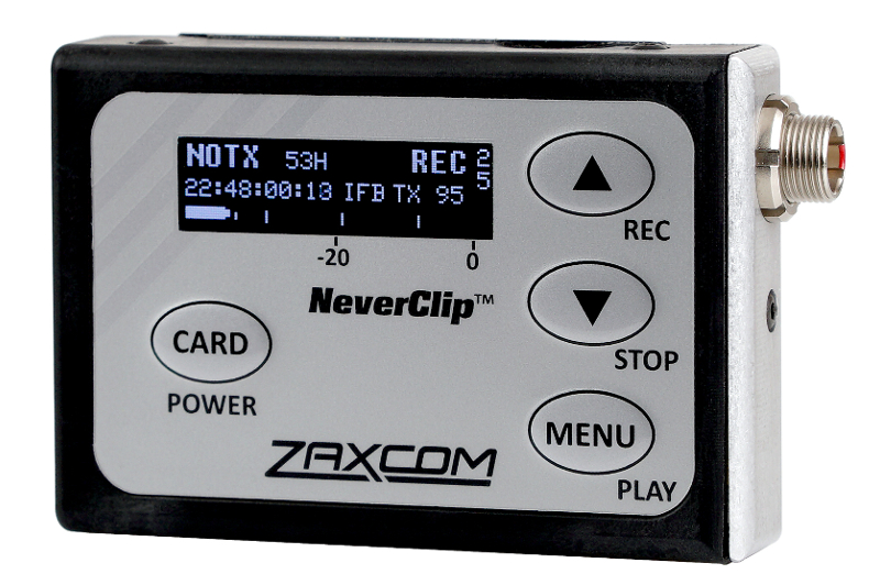 Zaxcom ZFR400 Compact Bodypack Audio Recorder