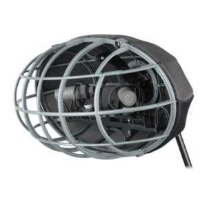 Cinela ALBERT ORTF Windshield: The ALBERT with the front of its cage off, holding a pair of Schoeps CCM microphones in their suspensions.