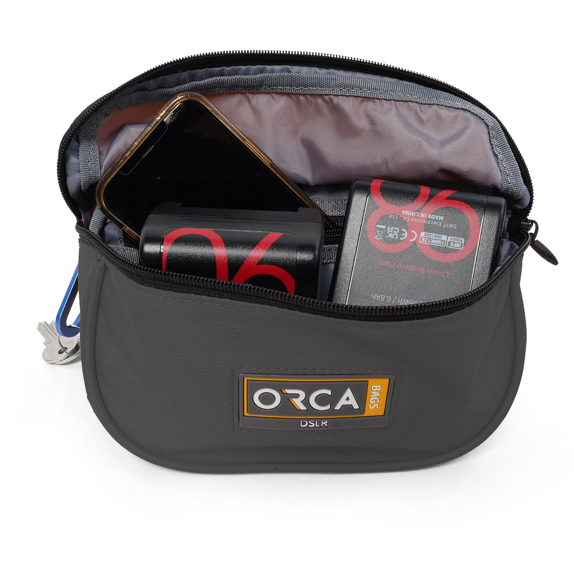 Orca Accessories Waist Pouch (Yellow) with Wear On Waist or Wide Front Pocket Side Accessory Loops