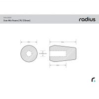 Radius Lavalier Mic Foam