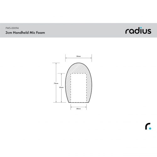 Radius Handheld Mic Foam Windshields