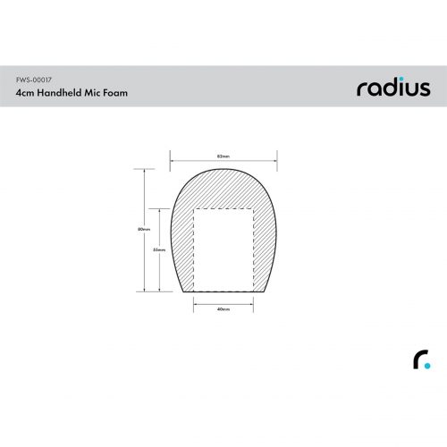 Radius Handheld Mic Foam Windshields