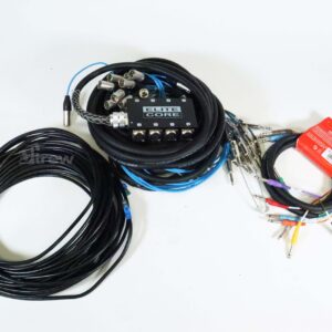 Elite Core Box to Fan 8 Ch XLR Snake 25',16 Ch TRS- XLR Ma Snake 15', Insert Audio Snake, Cat7 Cable 20'