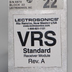 Lectrosonics VRS BLK 22 Venue Standard Receiver
