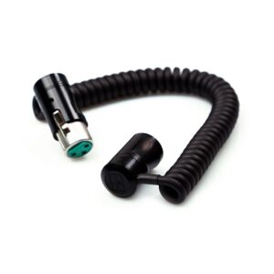 Remote Audio CAXJCOIL2LPMF Low-Profile Coiled Jumper XLR3F to XLR3M