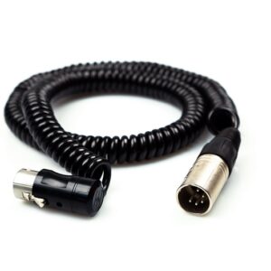 Remote Audio CAXJCOILSTLPF Stereo Coiled Jumper XLR5F to XLR5M