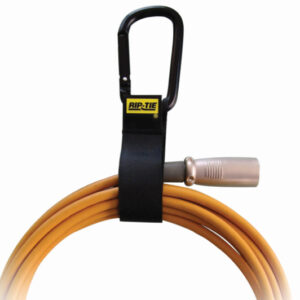 Rip-Tie CableCarrier Black Carabiner 1" x 6"