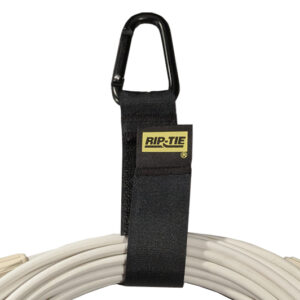 Rip-Tie CableCarrier Black Triangle Carabiner 1" x 9"