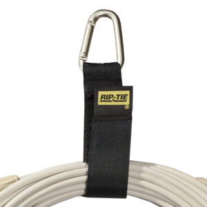 Rip-Tie CableCarrier Silver Triangle Carabiner 1" x 6"