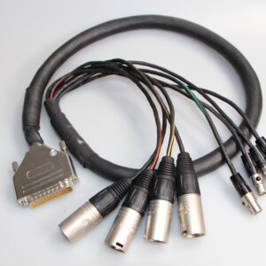 DB 25 To 4x XLRM And 4x TA3F Snake Cable