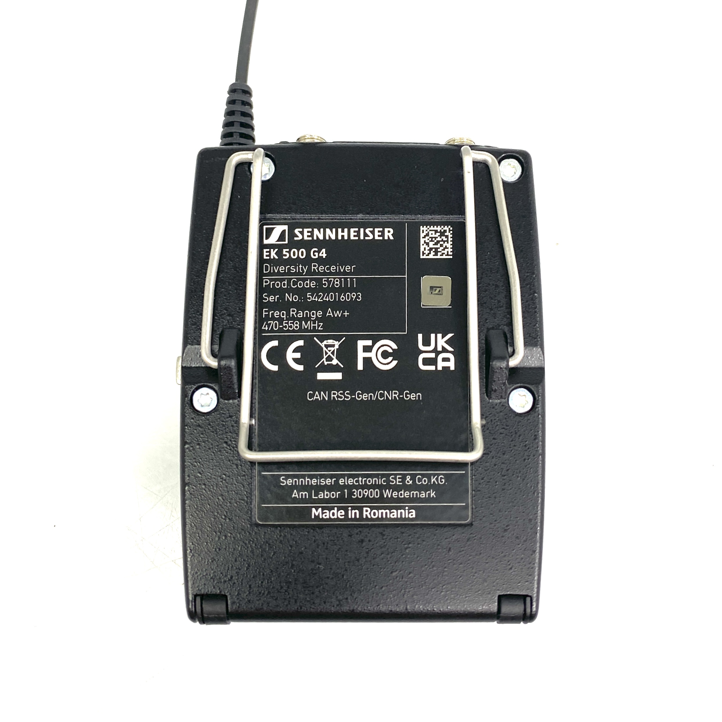 Sennheiser EW 500-G4 Wireless System (EK 500-G4 / SK500-G4 Freq: AW+) - Image 2