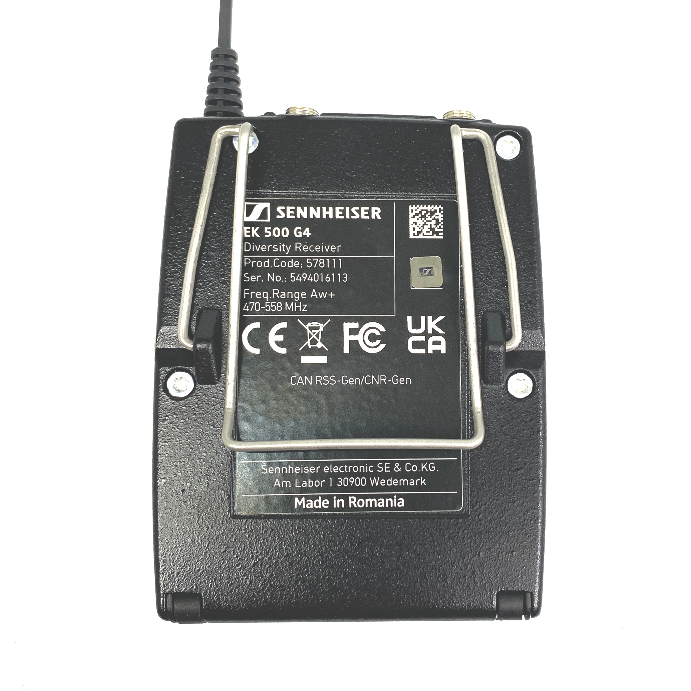 Sennheiser EW 500-G4 Wireless System (EK 500-G4 / SK500-G4 Freq: AW+) - Image 3