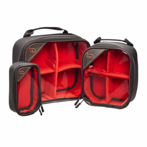 K-Tek Stingray KGBSETX Gizmo-X Bag Set of 3 (L,M,S with Orange Interior)
