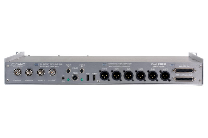 Zaxcom RX-12R Rack Mountable Receiver - Image 2