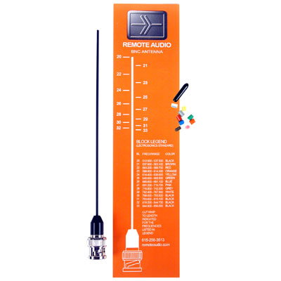 Remote Audio Miracle Whip UHF Antenna Kit w/ BNC