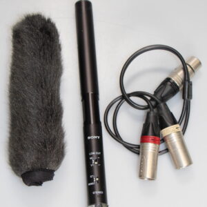 Sony ECM-680S Stereo Shotgun Mic W/ Windjammer, Stereo Output Cable