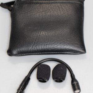 Peter Engh PE-1001 6" Mini Omni Gooseneck Mic TA5F W/Pouch, Windscreens