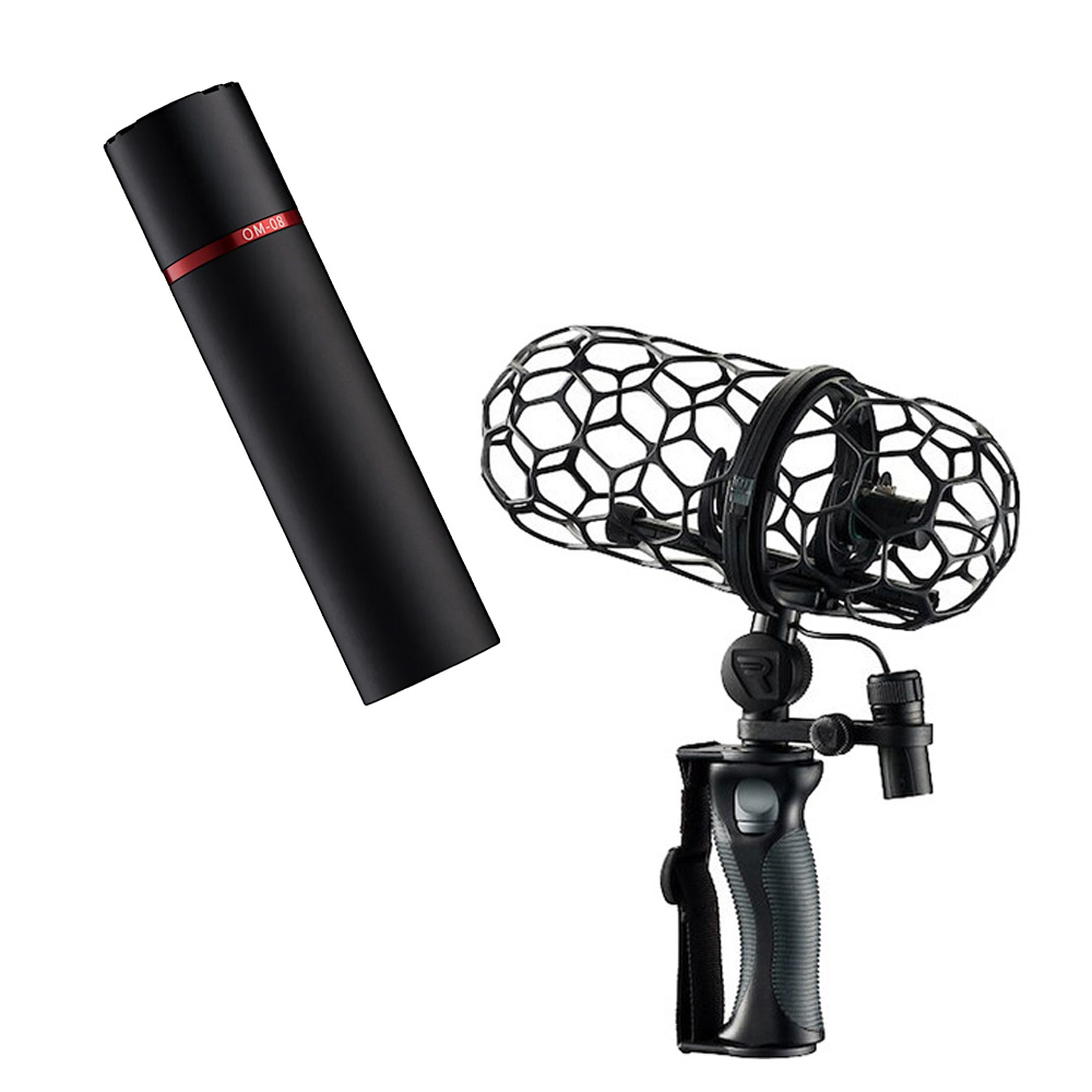 Rycote OM-08 Omnidirectional Mic + Nano Shield Kit NS1-BA Bundle