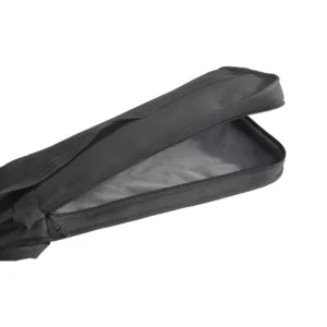 K-Tek AKB1 Airo Kit Bag 1 for Boom Pole and Accessories: the top zipper partly open, showing the gray interior.