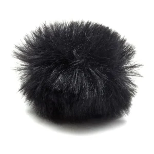 K-Tek ALFB10 Airo Lav Fuzzy Windscreen (Black, Set of 10): a single black windscreen on its own.