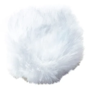 K-Tek ALFW25 Airo Lav Fuzzy Windscreen (White, Set of 25): a single white windscreen on its own.