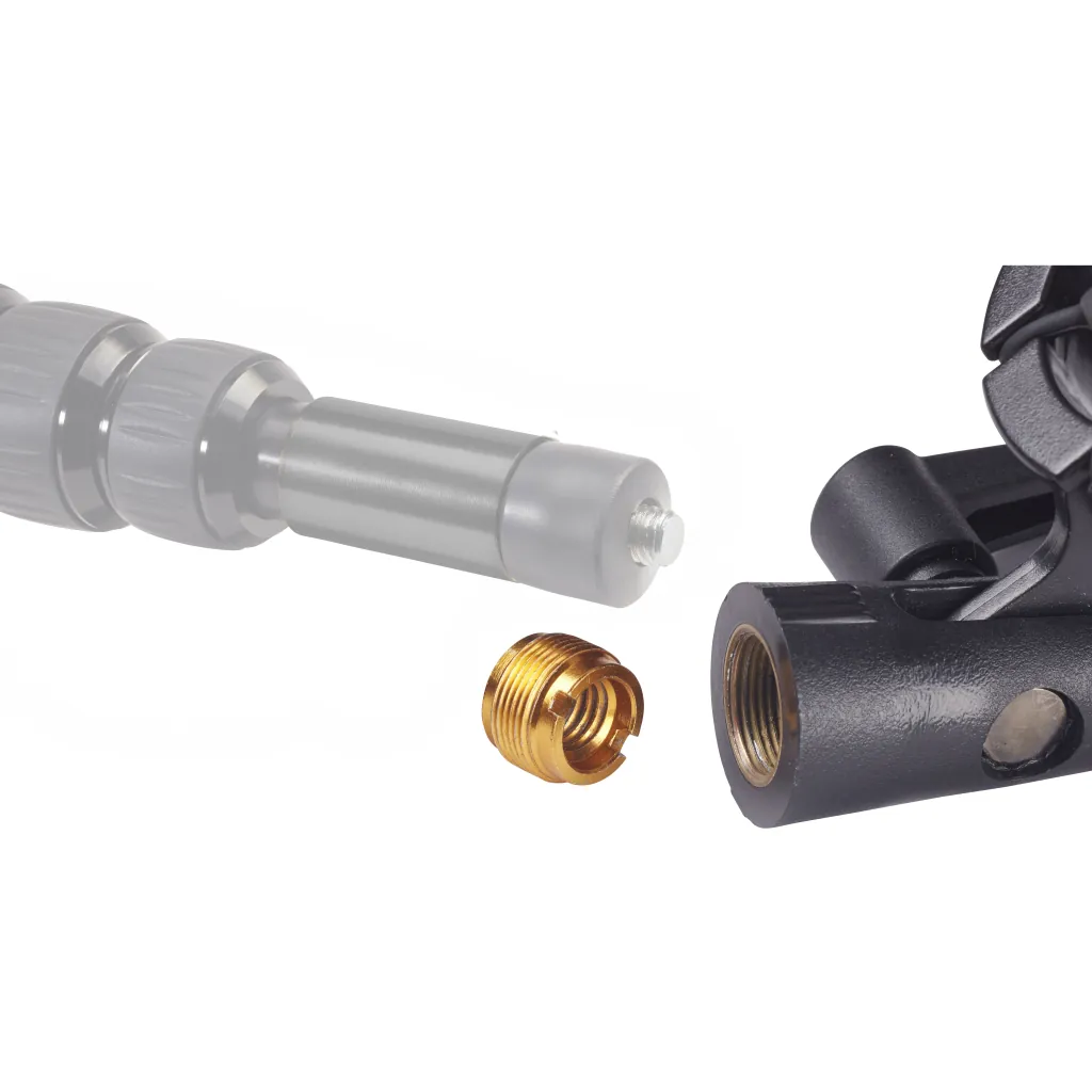 K-Tek ASM1 Airo Shock Mount 1 for Shotgun Microphones: the thread adapter between a boom pole end and the mount.