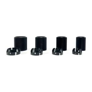 Ambient AB-MR Lock Upgrade Kit for QuickPole Series 5: The four nuts and four clamping rings of the kit.