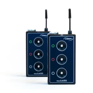 Ambient NanoLockit Timecode Generator and Logger: Two NanoLockits side by side.