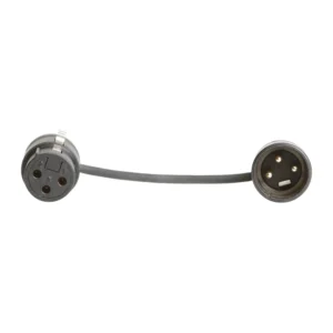 Ambient AK-QAPL Adapter Cable for Plug-On Transmitters: The mono cable from the connector faces, XLR 3-pin.