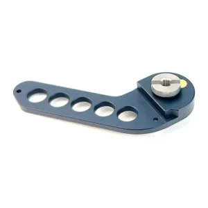 Ambient LockitMount Camera Mount for Lockit and LockitBT: The LockitMount at an angle, with its 3/8 in screw and positioning pin.