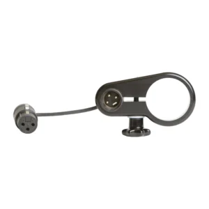 Ambient QAPL-TX Plug-On Transmitter Boom Adapter: The mono set from the front, with the XLR3F socket on the clamp.