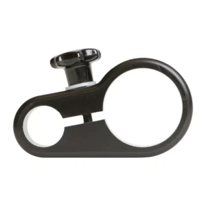 Ambient QAPL Plug-On Transmitter Boom Adapter: The QAPL clamp, with its two rings and locking knob.