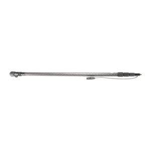 Ambient QuickPole Slim Cabled Boom Pole with Side Outlet: The cabled QuickPole Slim Short, with its coiled cable leaving the side outlet.