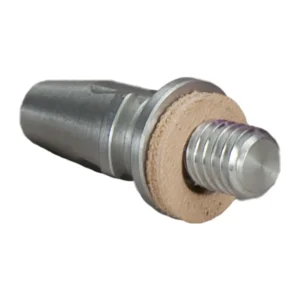 Ambient QRTT Tip for QuickLok Quick Release: The QRTT tip, with its 3/8 in thread and leather ring.