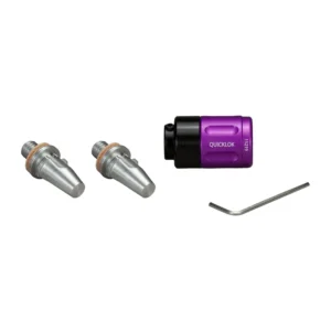 Ambient QRT QuickLok Boom Pole Quick Release with 2 Tips (Purple): The purple QuickLok with its two QRTT tips and the Allen key.