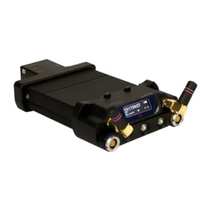 Ambient Lockit+ Timecode and Sync Generator: The Lockit+ from the left, with its antennas and 5-pin ports.