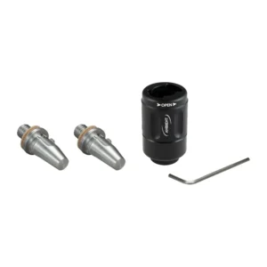 Ambient QuickLok Boom Pole Quick Release (Black): The black QuickLok with two QRTT tips and the Allen key.