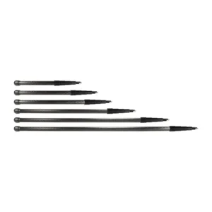 Ambient QuickPole Series 5 Boom Pole: All six QuickPole Series 5 lengths side by side, from the QP 550 to the QP 5150.