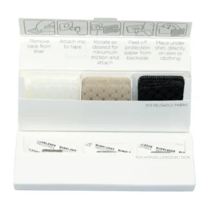 Bubblebee Industries The Invisible Lav Covers (Original): The Original pack open with black, beige, and white covers.