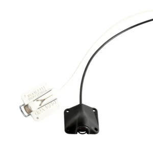 Bubblebee Industries The Lav Concealer: A black and a white concealer, each holding a lavalier mic, with its wire clothing clip.