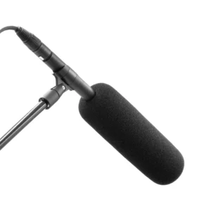 Bubblebee Industries The Microphone Foam for Shotgun Mics: The foam fitted on a shotgun mic in a boom mount.