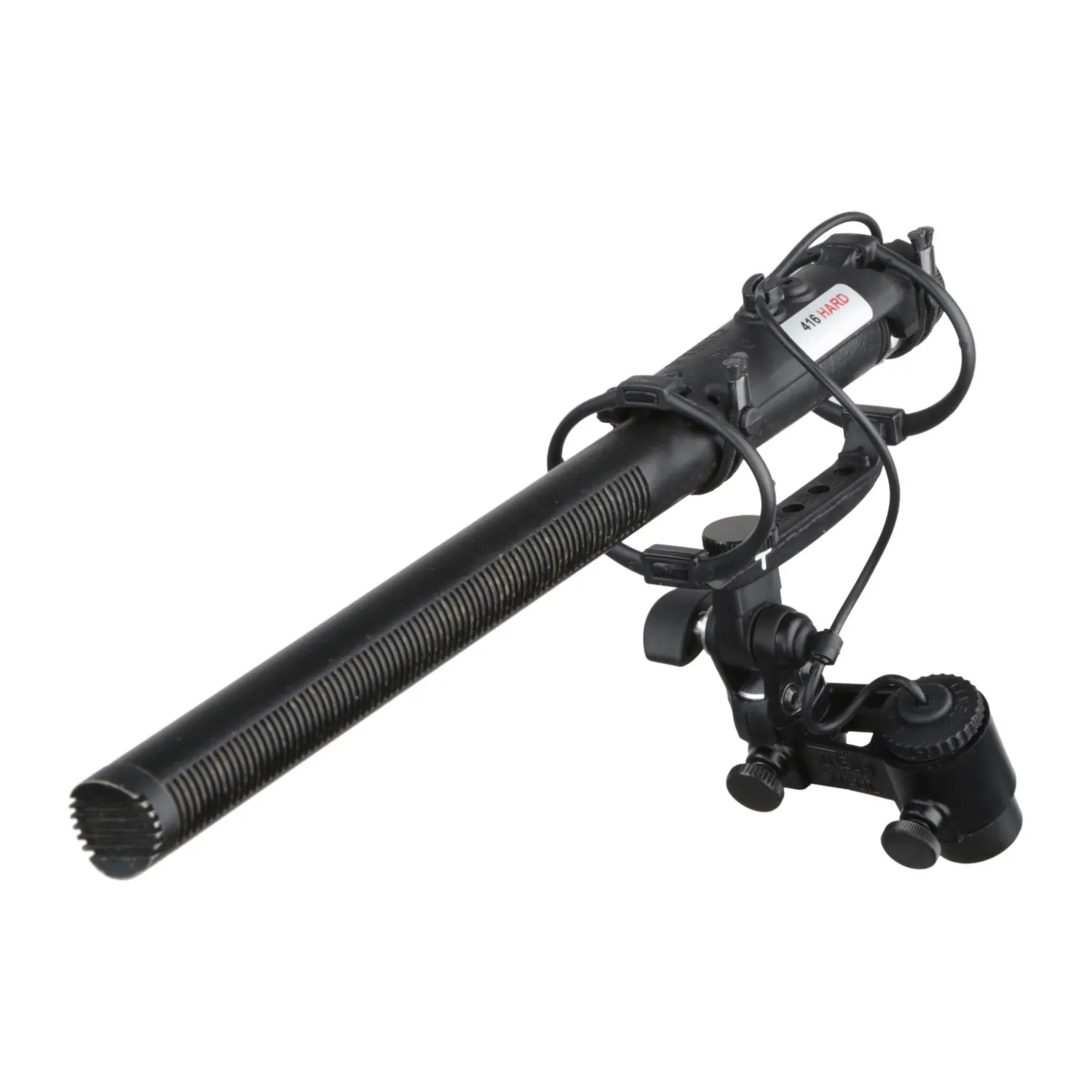 Cinela E-OSIX Suspension: E-OSIX 416-H holding a Sennheiser MKH 416.