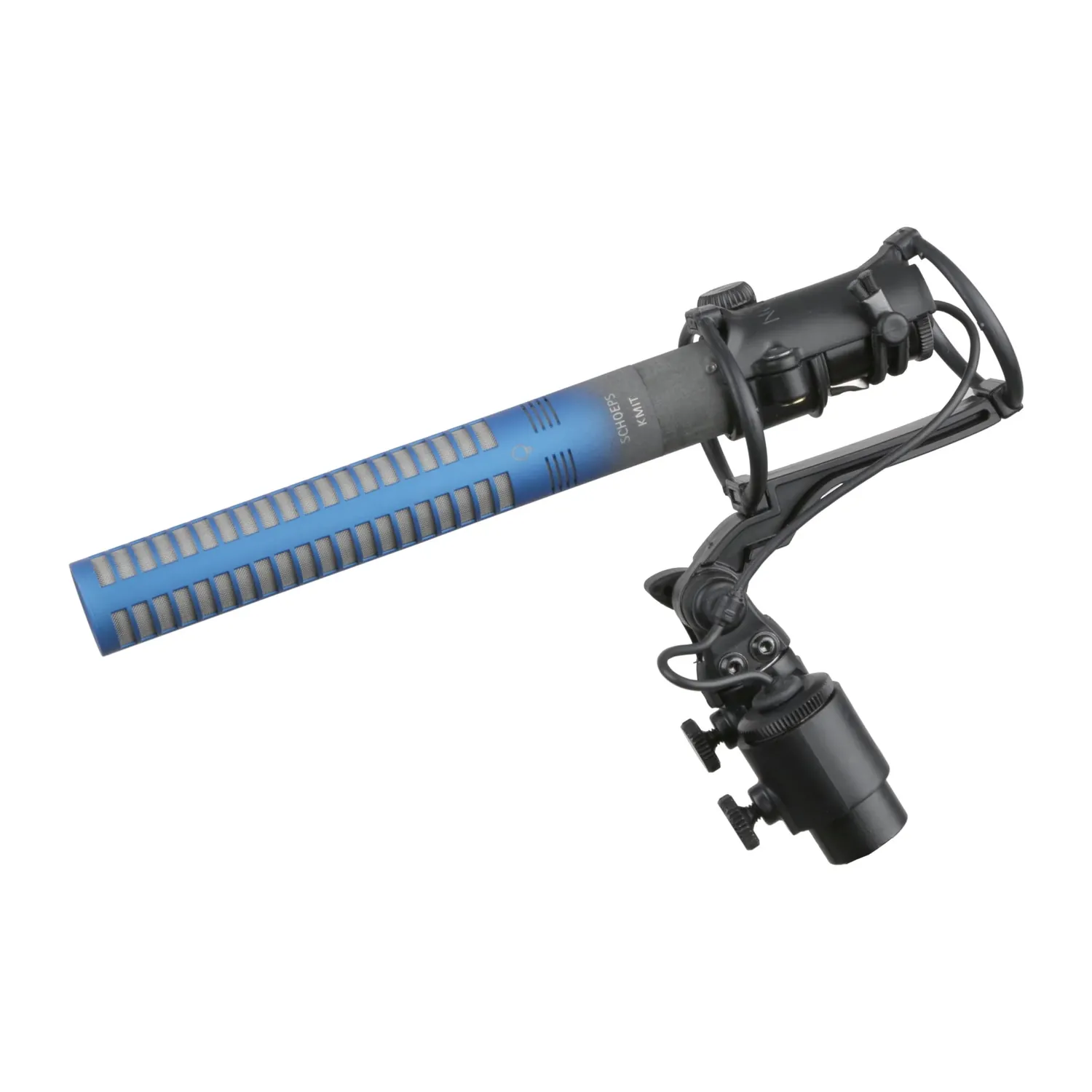 Cinela E-OSIX Suspension: E-OSIX holding a Schoeps KMIT on a CMC 1 U body.